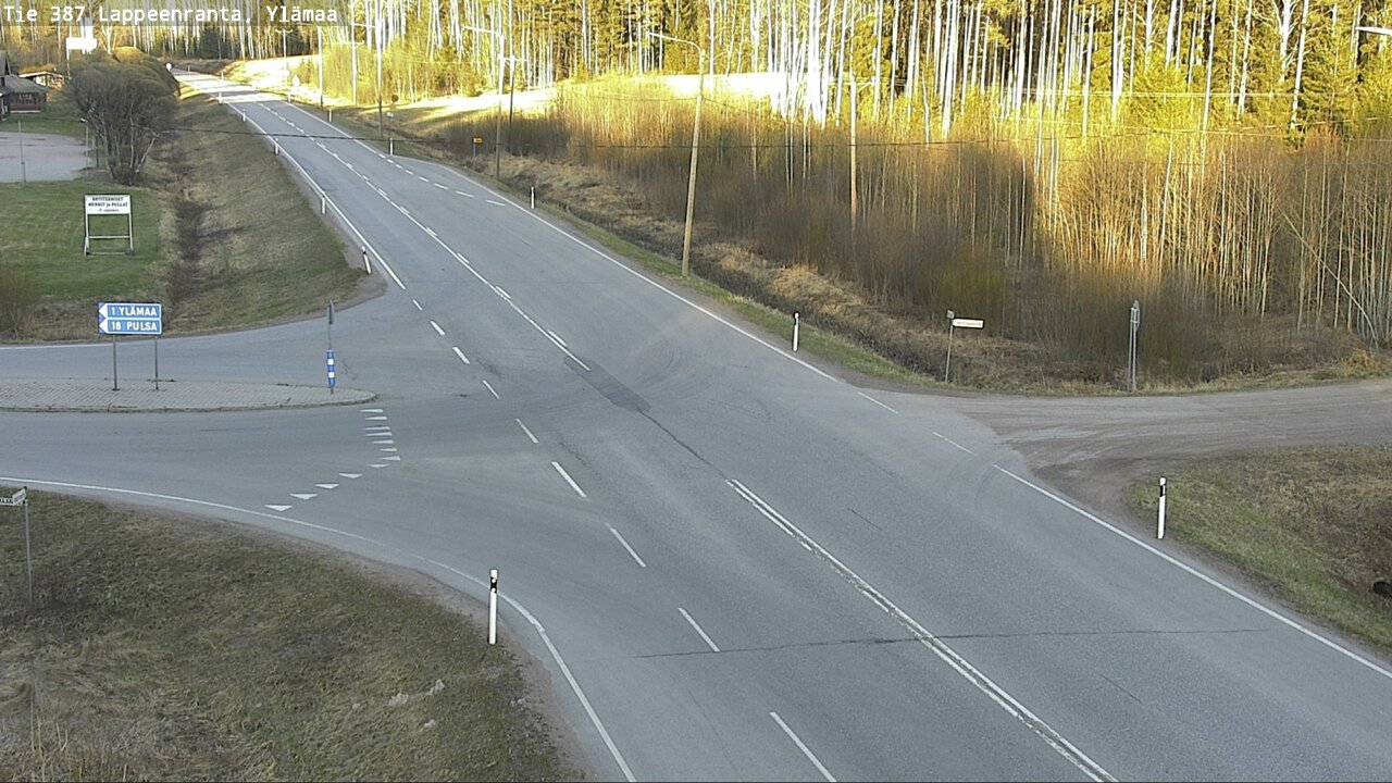 Weather Camera Image Väg 387 Villmarstrand, Ylämaa, Lappeenranta, Etelä-Karjala