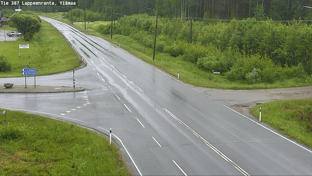 Weather Camera Image Väg 387 Villmarstrand, Ylämaa, Lappeenranta, Etelä-Karjala