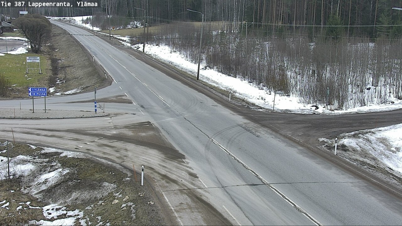 Weather Camera Image Road 387 Lappeenranta, Ylämaa, Lappeenranta, Etelä-Karjala