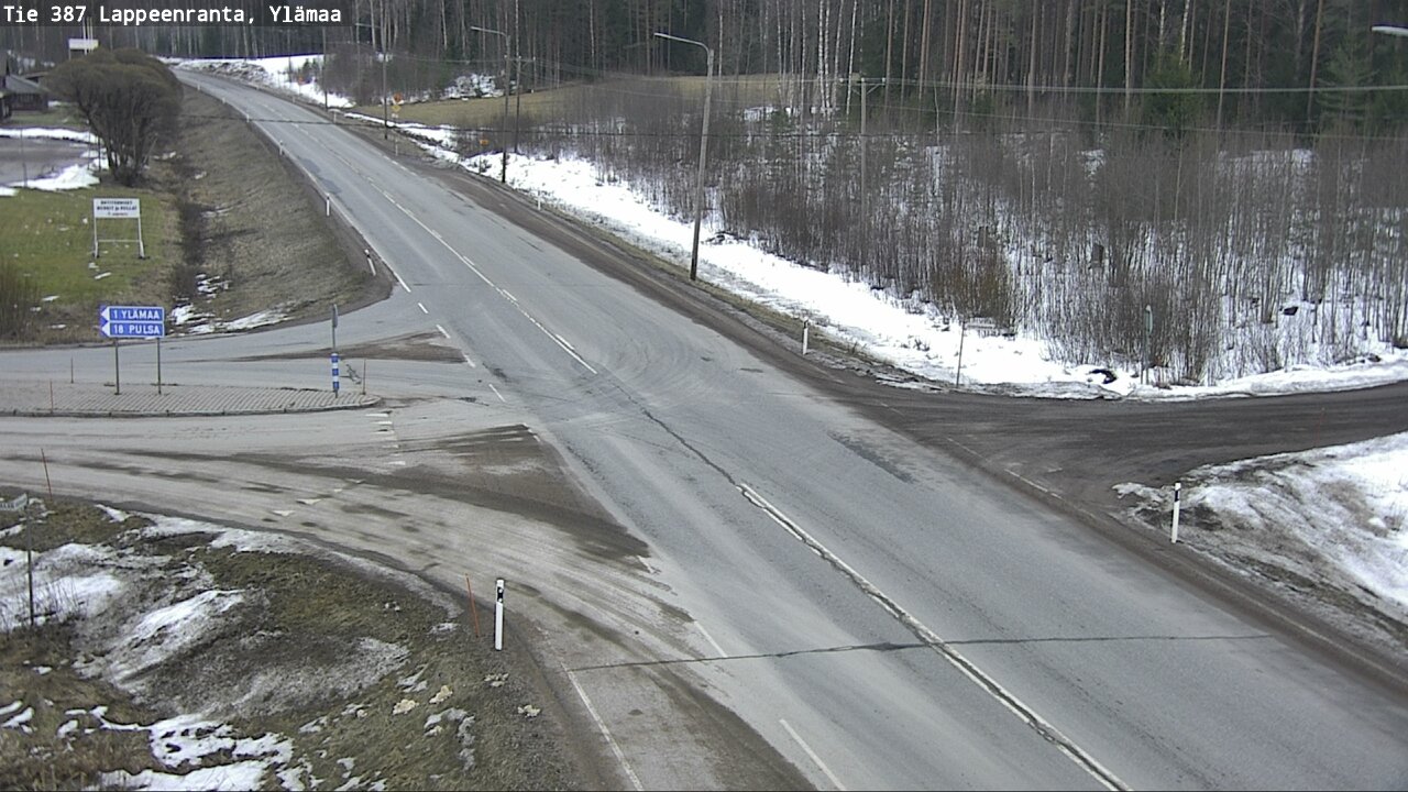 Weather Camera Image Road 387 Lappeenranta, Ylämaa, Lappeenranta, Etelä-Karjala