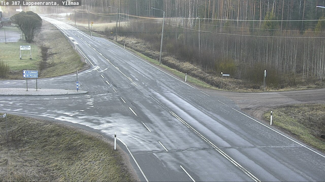 Weather Camera Image Väg 387 Villmarstrand, Ylämaa, Lappeenranta, Etelä-Karjala