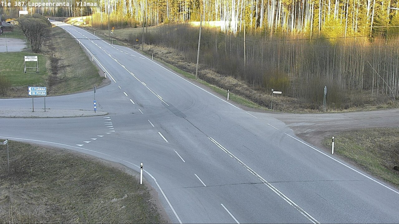 Weather Camera Image Väg 387 Villmarstrand, Ylämaa, Lappeenranta, Etelä-Karjala
