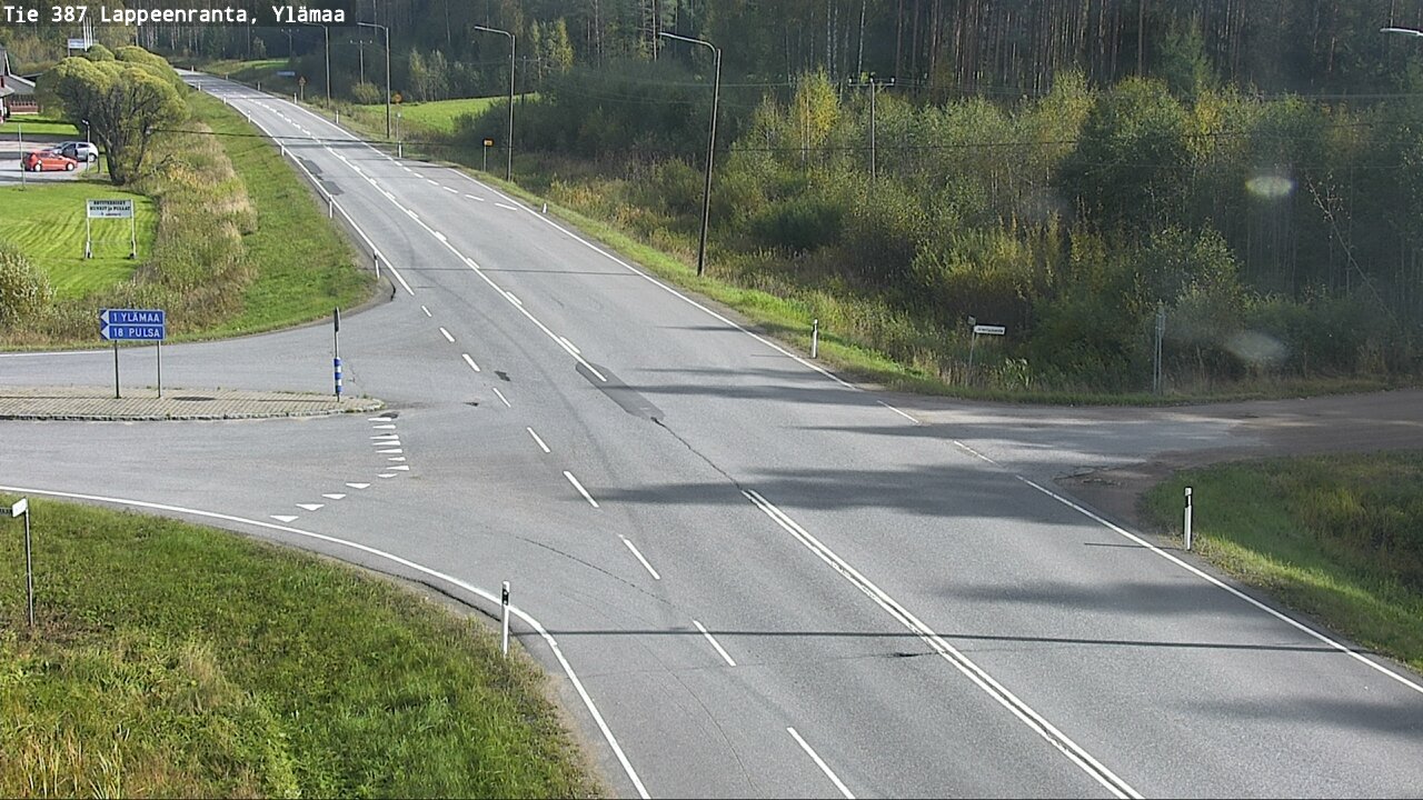 Weather Camera Image Road 387 Lappeenranta, Ylämaa, Lappeenranta, Etelä-Karjala