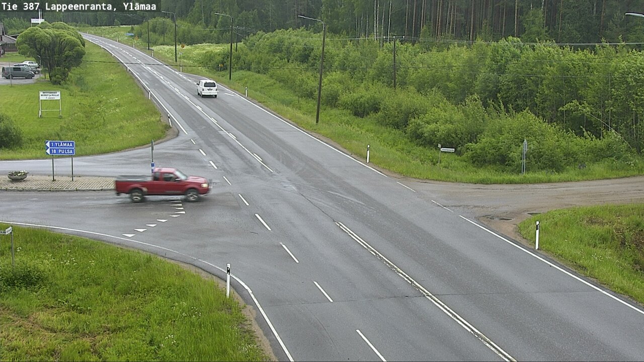 Weather Camera Image Väg 387 Villmarstrand, Ylämaa, Lappeenranta, Etelä-Karjala