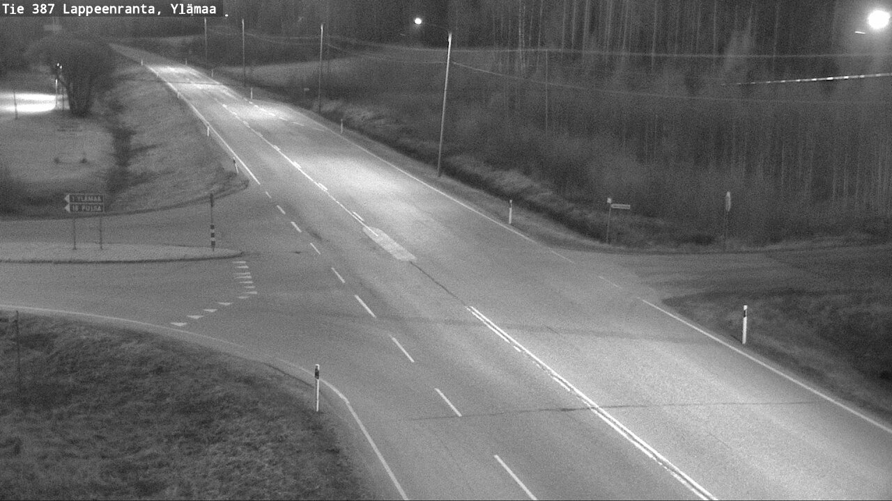 Weather Camera Image Road 387 Lappeenranta, Ylämaa, Lappeenranta, Etelä-Karjala
