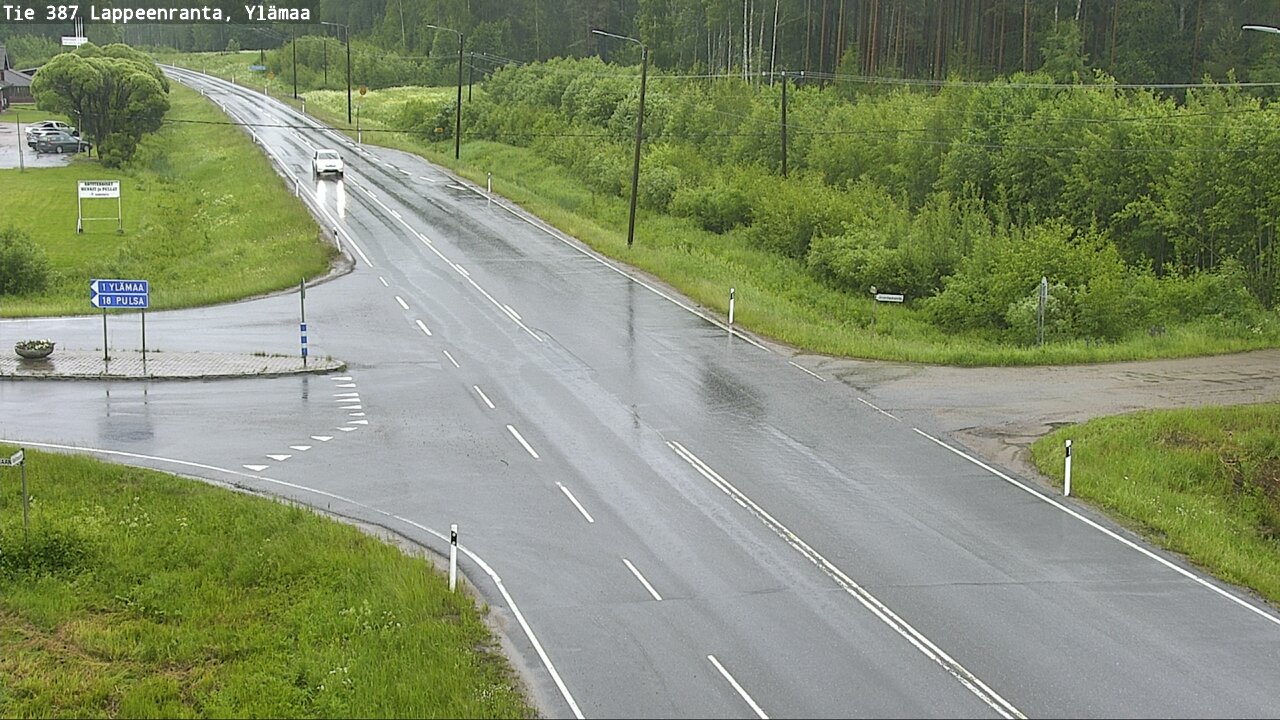 Weather Camera Image Väg 387 Villmarstrand, Ylämaa, Lappeenranta, Etelä-Karjala