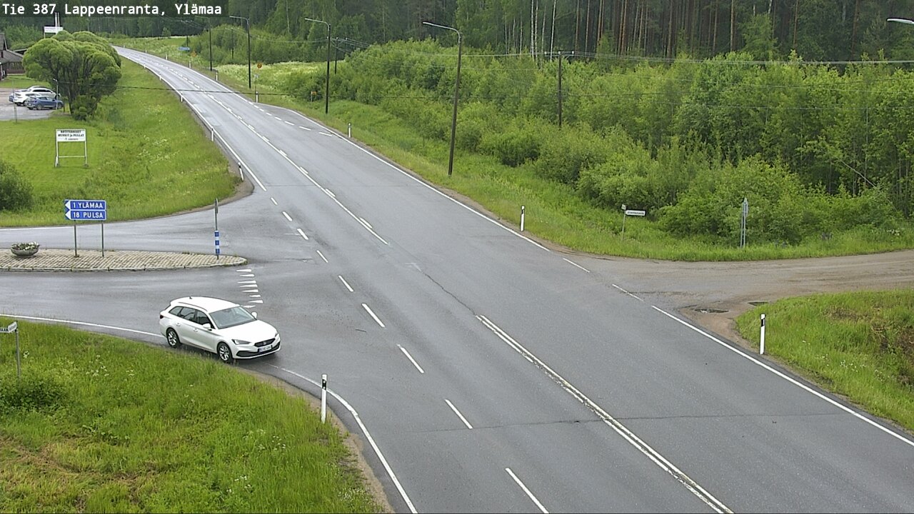 Weather Camera Image Väg 387 Villmarstrand, Ylämaa, Lappeenranta, Etelä-Karjala