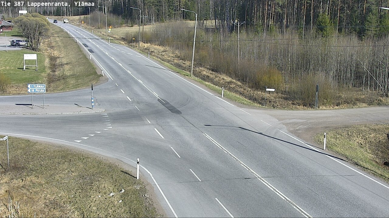 Weather Camera Image Väg 387 Villmarstrand, Ylämaa, Lappeenranta, Etelä-Karjala