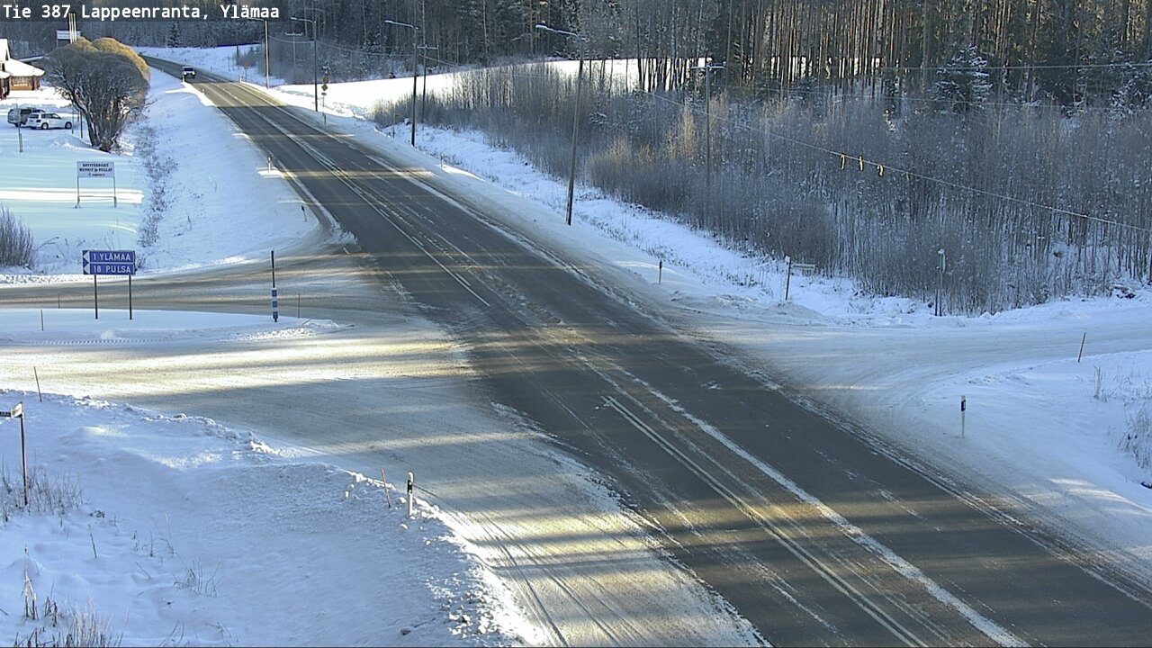 Weather Camera Image Road 387 Lappeenranta, Ylämaa, Lappeenranta, Etelä-Karjala