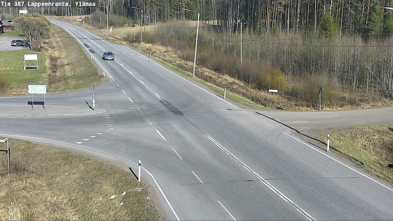 Weather Camera Image Väg 387 Villmarstrand, Ylämaa, Lappeenranta, Etelä-Karjala