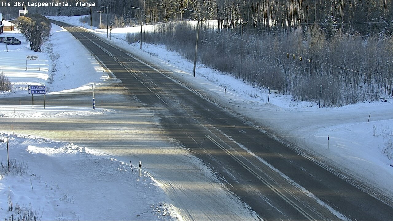 Weather Camera Image Road 387 Lappeenranta, Ylämaa, Lappeenranta, Etelä-Karjala