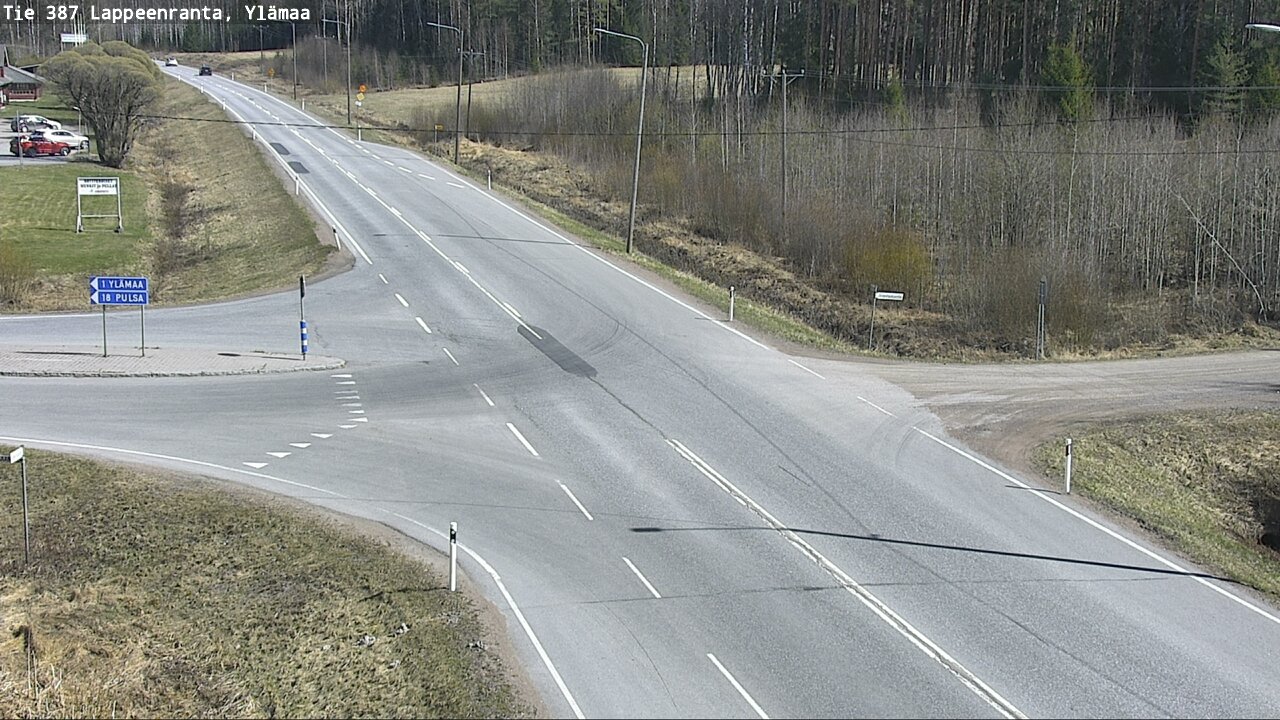 Weather Camera Image Väg 387 Villmarstrand, Ylämaa, Lappeenranta, Etelä-Karjala