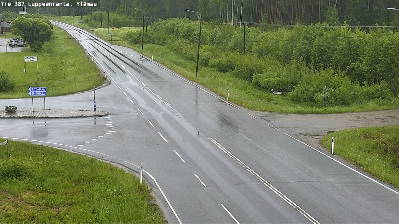 Weather Camera Image Väg 387 Villmarstrand, Ylämaa, Lappeenranta, Etelä-Karjala