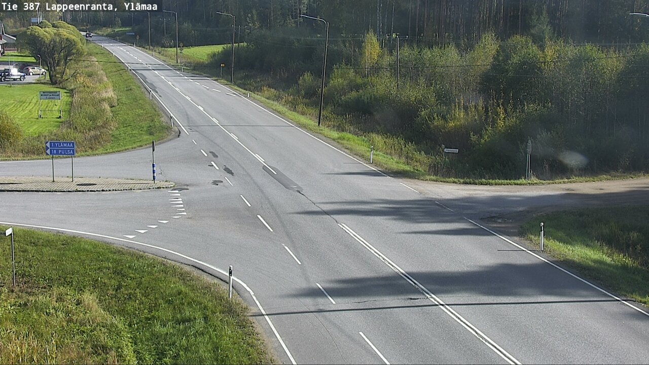 Weather Camera Image Road 387 Lappeenranta, Ylämaa, Lappeenranta, Etelä-Karjala