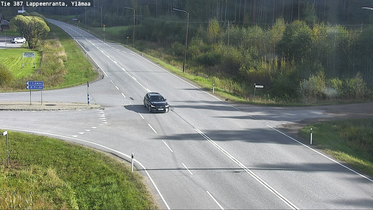Weather Camera Image Road 387 Lappeenranta, Ylämaa, Lappeenranta, Etelä-Karjala