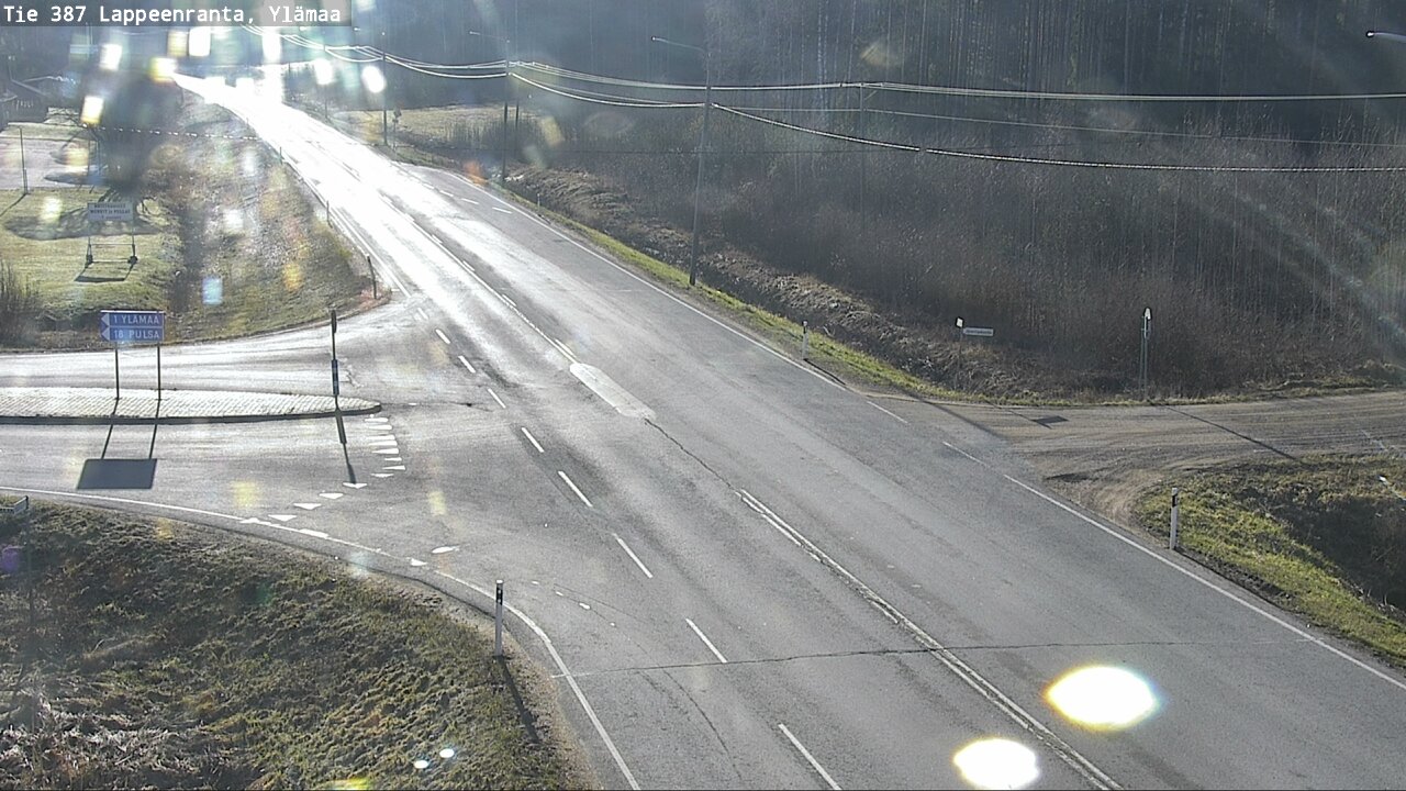 Weather Camera Image Väg 387 Villmarstrand, Ylämaa, Lappeenranta, Etelä-Karjala