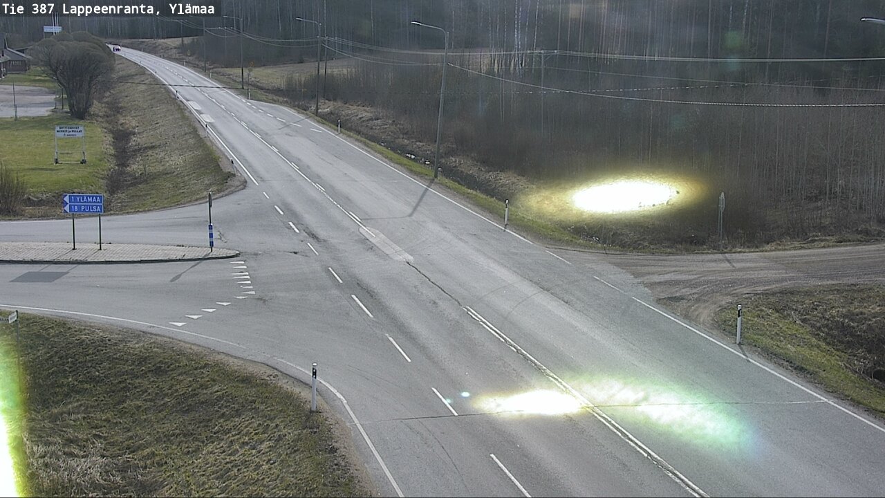 Weather Camera Image Väg 387 Villmarstrand, Ylämaa, Lappeenranta, Etelä-Karjala