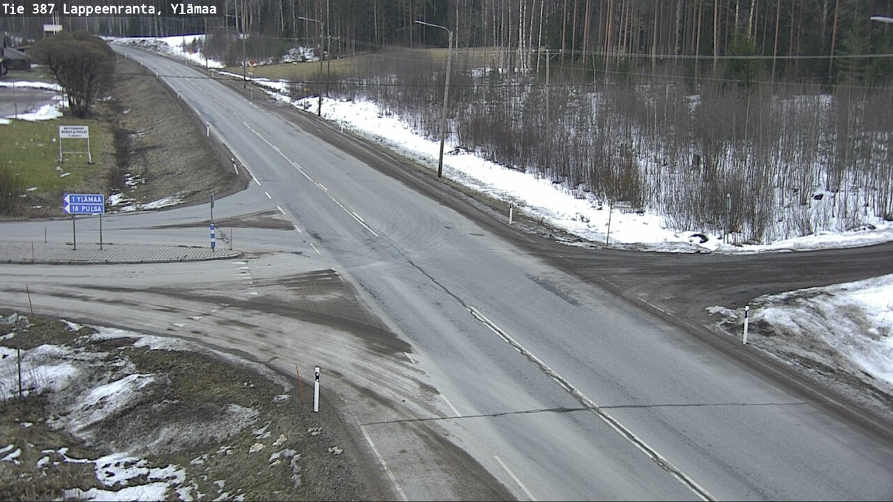 Weather Camera Image Road 387 Lappeenranta, Ylämaa, Lappeenranta, Etelä-Karjala