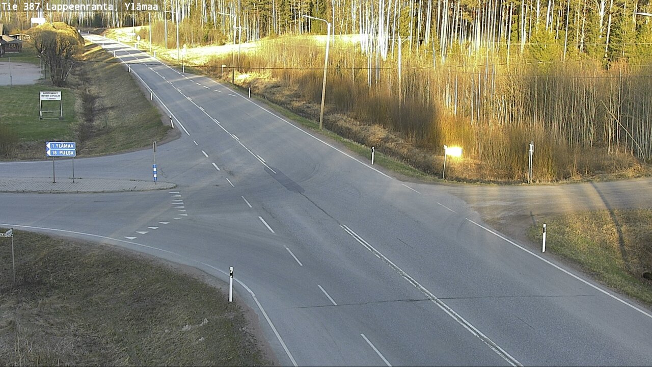 Weather Camera Image Väg 387 Villmarstrand, Ylämaa, Lappeenranta, Etelä-Karjala