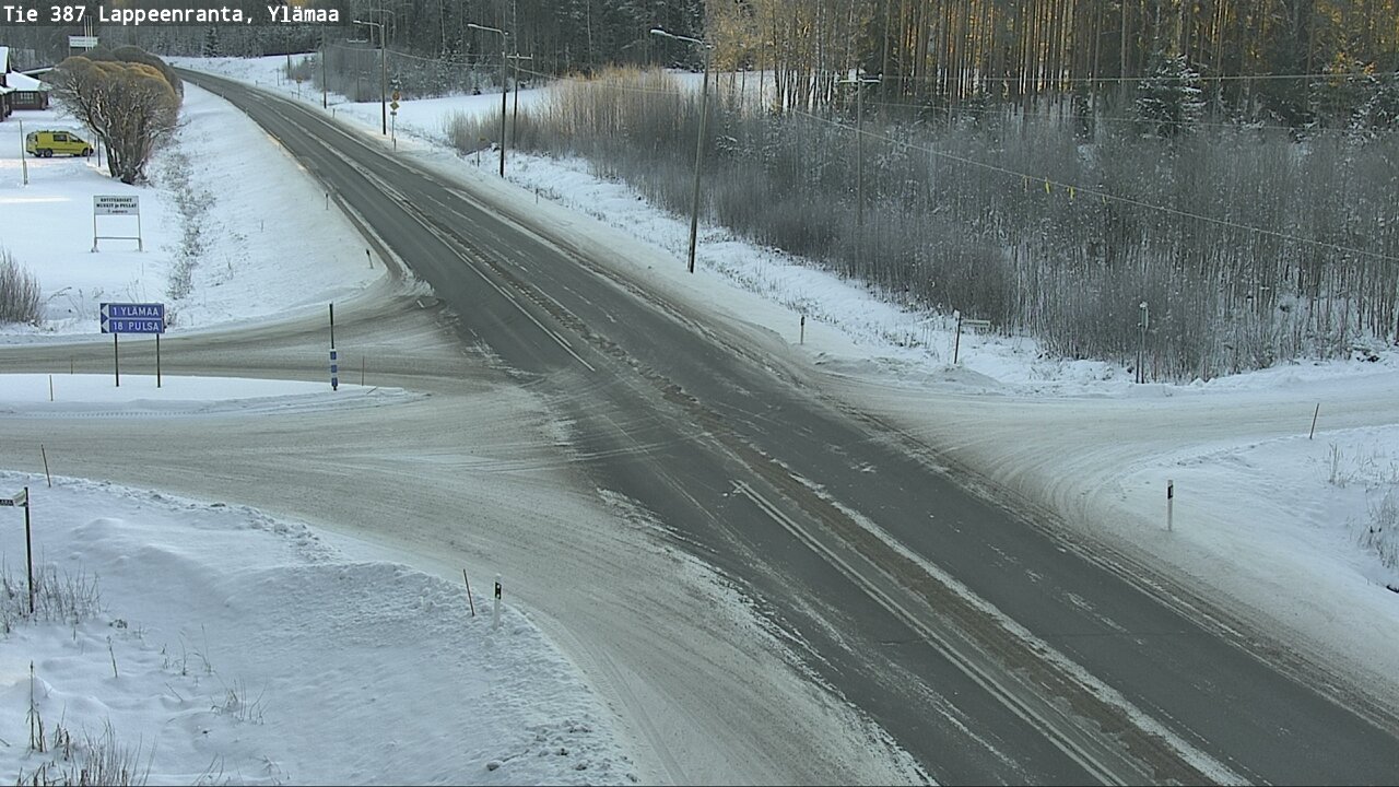 Weather Camera Image Road 387 Lappeenranta, Ylämaa, Lappeenranta, Etelä-Karjala