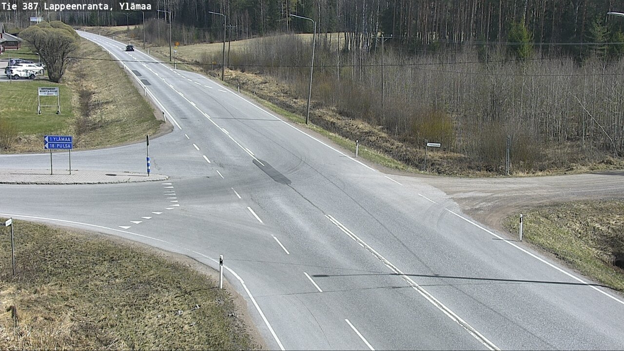 Weather Camera Image Väg 387 Villmarstrand, Ylämaa, Lappeenranta, Etelä-Karjala