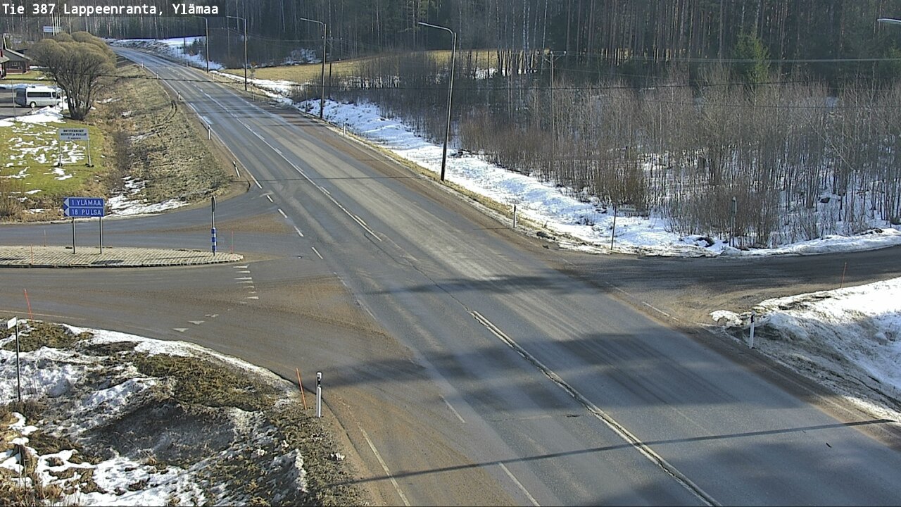 Weather Camera Image Road 387 Lappeenranta, Ylämaa, Lappeenranta, Etelä-Karjala