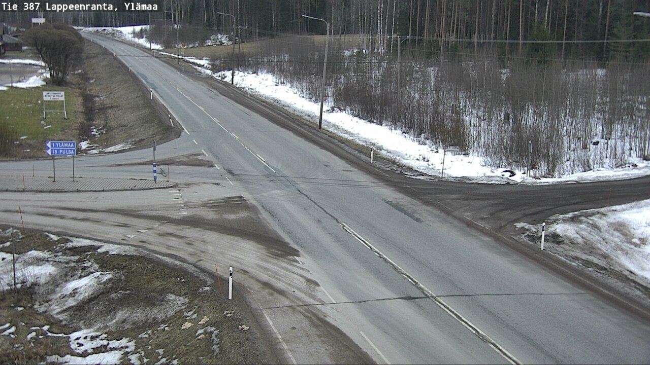 Weather Camera Image Road 387 Lappeenranta, Ylämaa, Lappeenranta, Etelä-Karjala