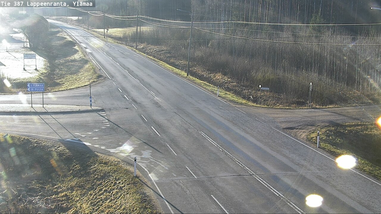 Weather Camera Image Väg 387 Villmarstrand, Ylämaa, Lappeenranta, Etelä-Karjala