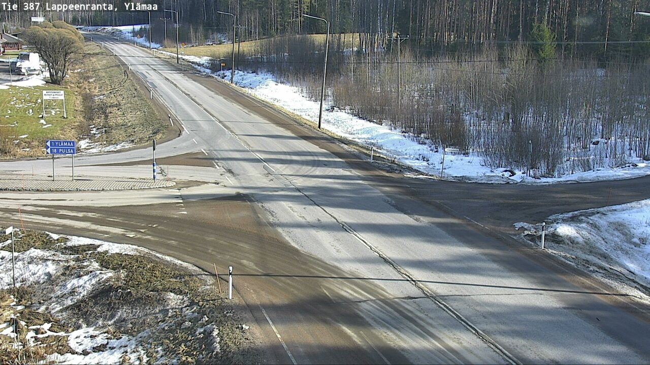 Weather Camera Image Road 387 Lappeenranta, Ylämaa, Lappeenranta, Etelä-Karjala
