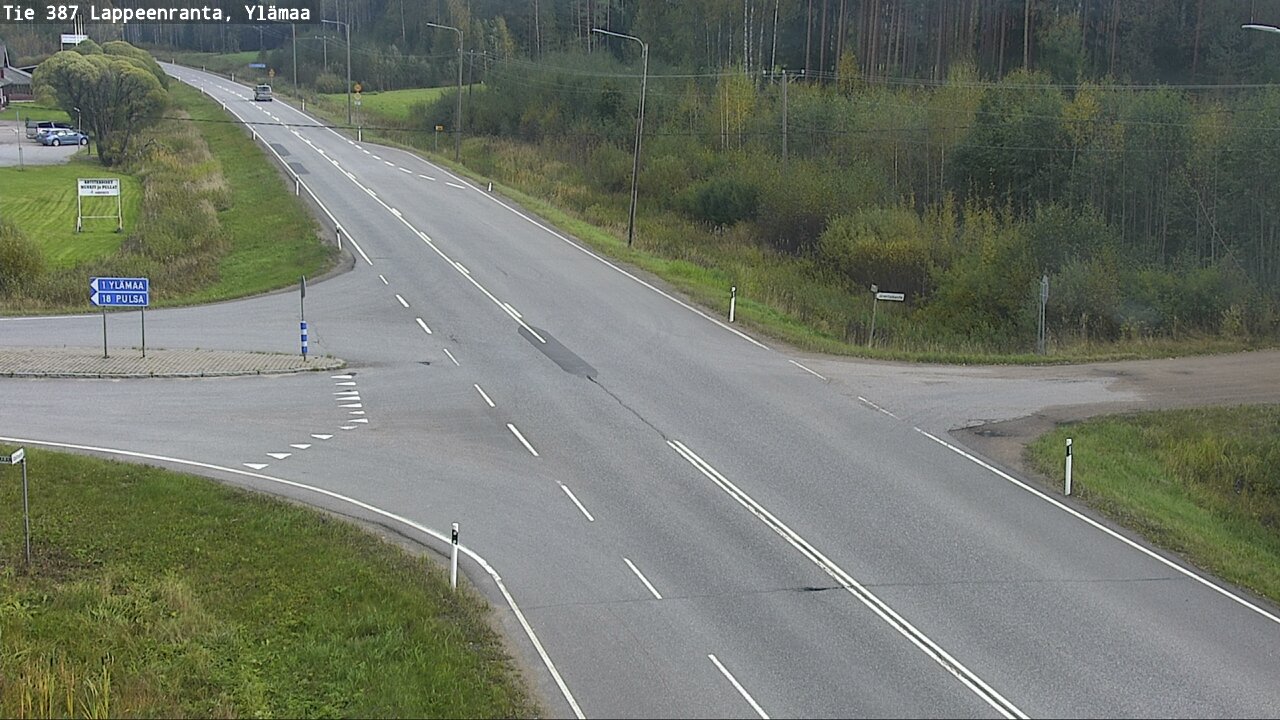 Weather Camera Image Road 387 Lappeenranta, Ylämaa, Lappeenranta, Etelä-Karjala