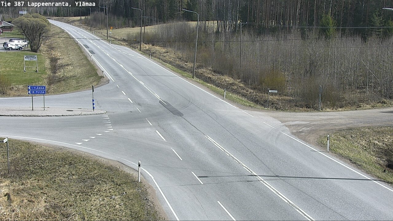 Weather Camera Image Väg 387 Villmarstrand, Ylämaa, Lappeenranta, Etelä-Karjala