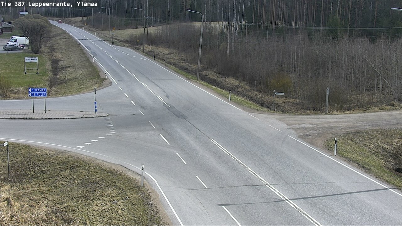 Weather Camera Image Väg 387 Villmarstrand, Ylämaa, Lappeenranta, Etelä-Karjala
