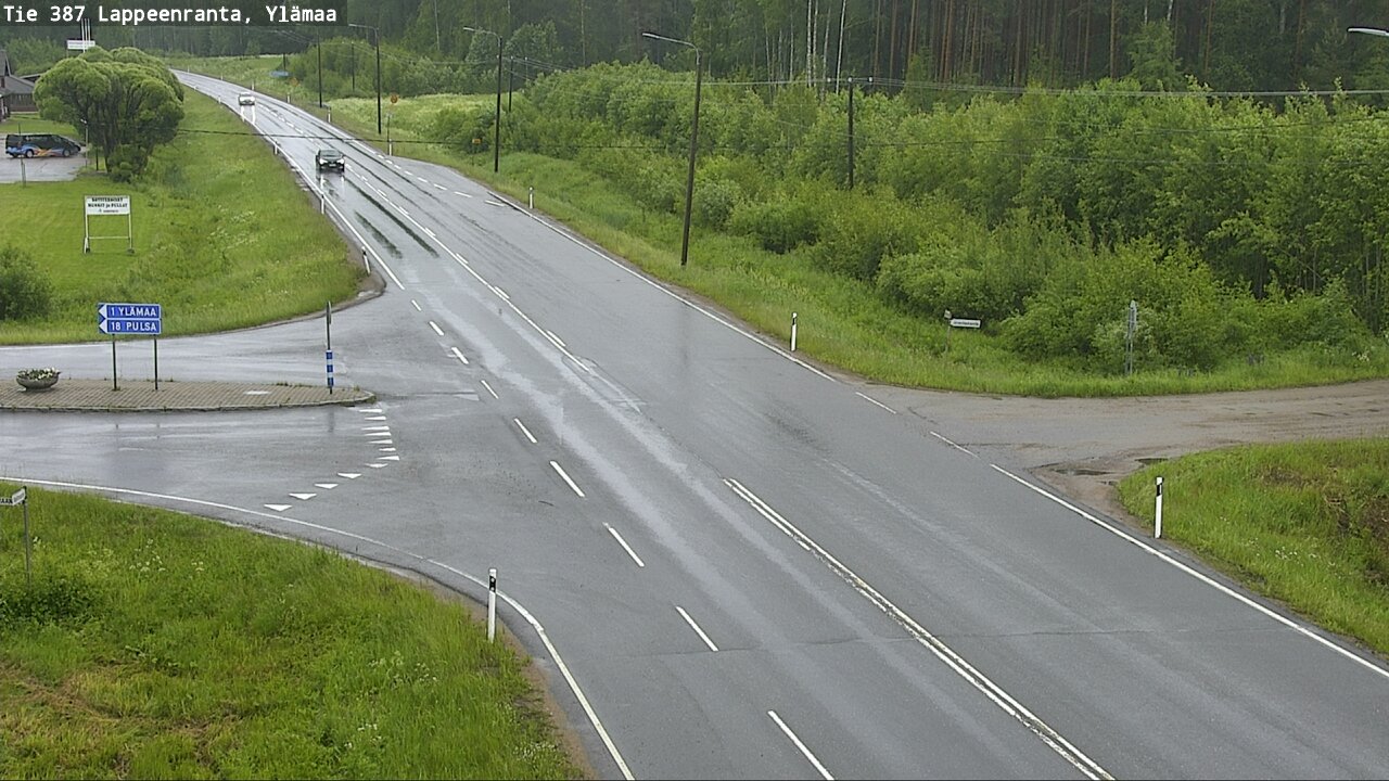 Weather Camera Image Väg 387 Villmarstrand, Ylämaa, Lappeenranta, Etelä-Karjala