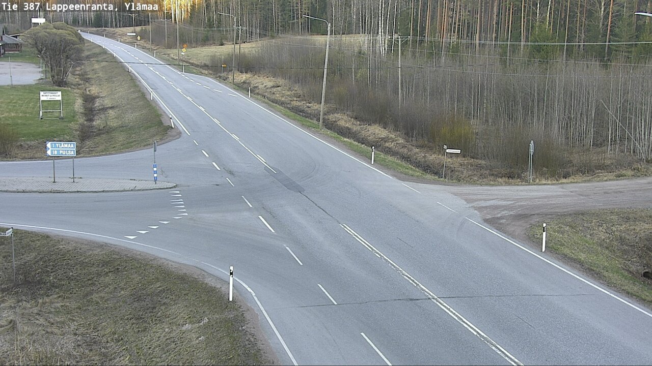 Weather Camera Image Väg 387 Villmarstrand, Ylämaa, Lappeenranta, Etelä-Karjala