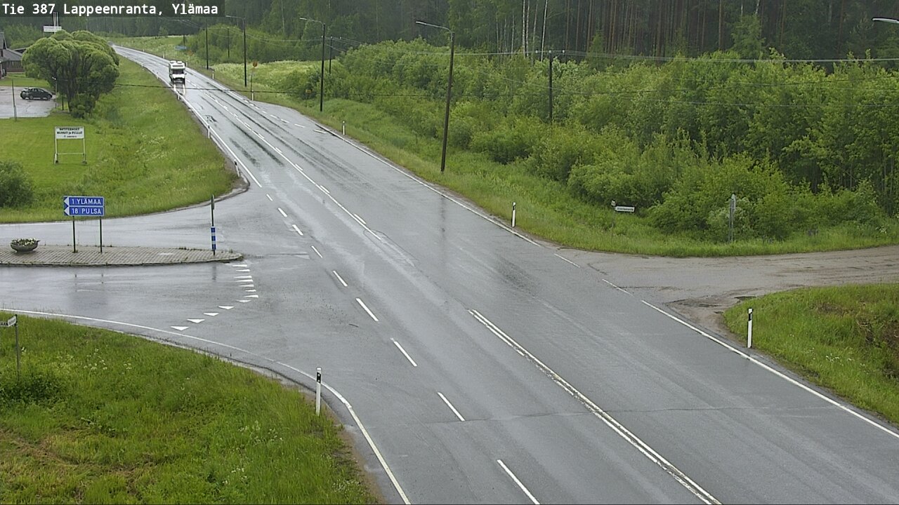 Weather Camera Image Väg 387 Villmarstrand, Ylämaa, Lappeenranta, Etelä-Karjala