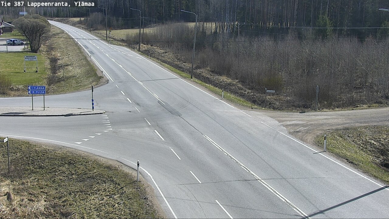Weather Camera Image Väg 387 Villmarstrand, Ylämaa, Lappeenranta, Etelä-Karjala