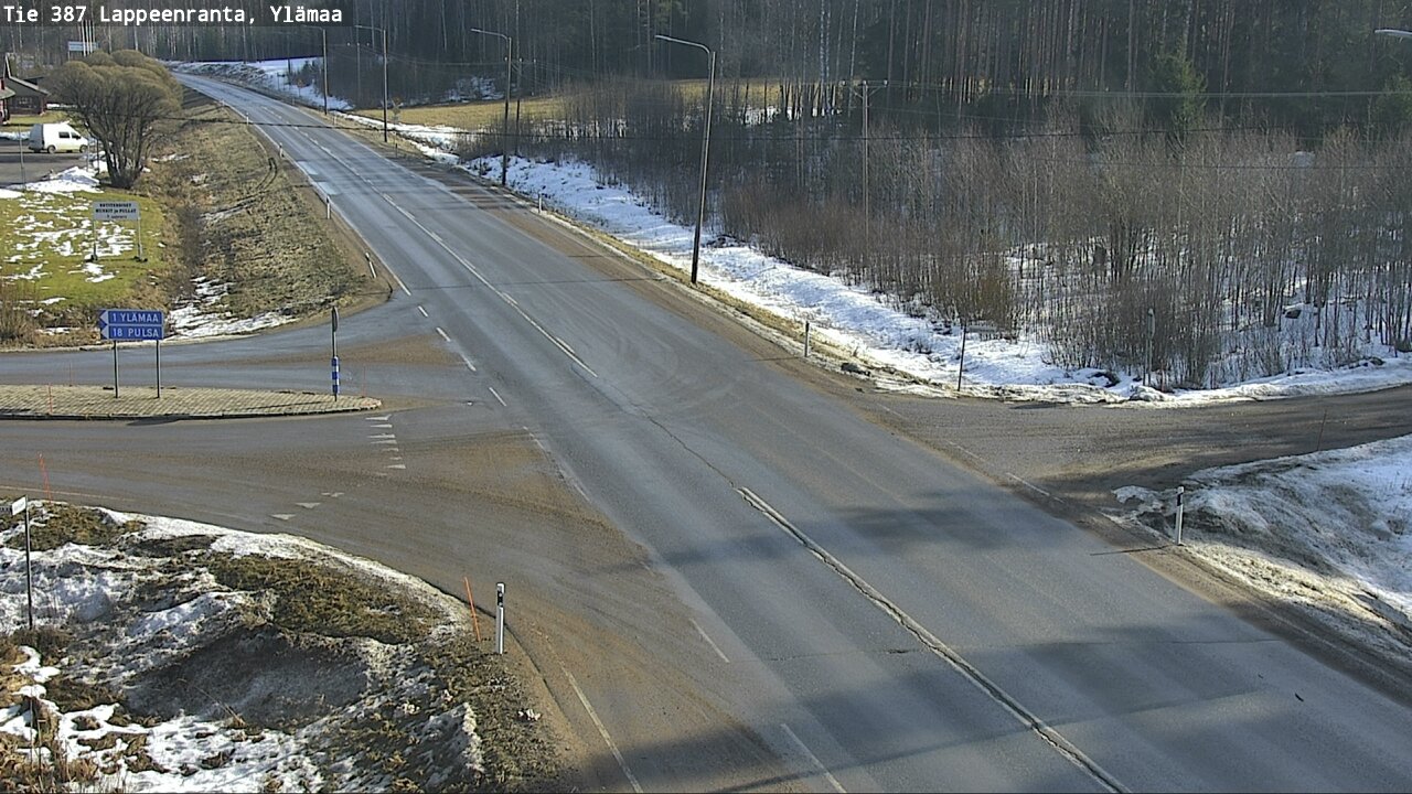 Weather Camera Image Road 387 Lappeenranta, Ylämaa, Lappeenranta, Etelä-Karjala