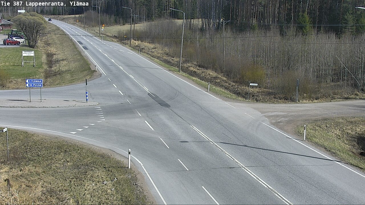 Weather Camera Image Väg 387 Villmarstrand, Ylämaa, Lappeenranta, Etelä-Karjala