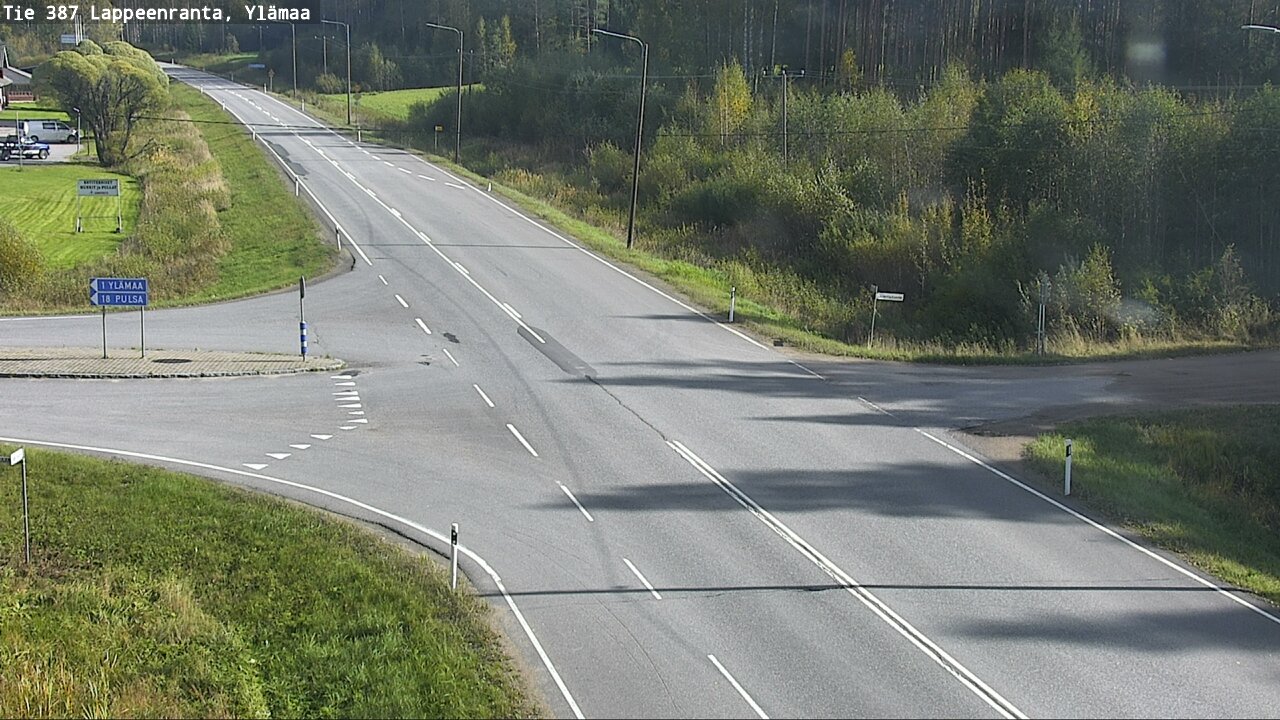 Weather Camera Image Road 387 Lappeenranta, Ylämaa, Lappeenranta, Etelä-Karjala