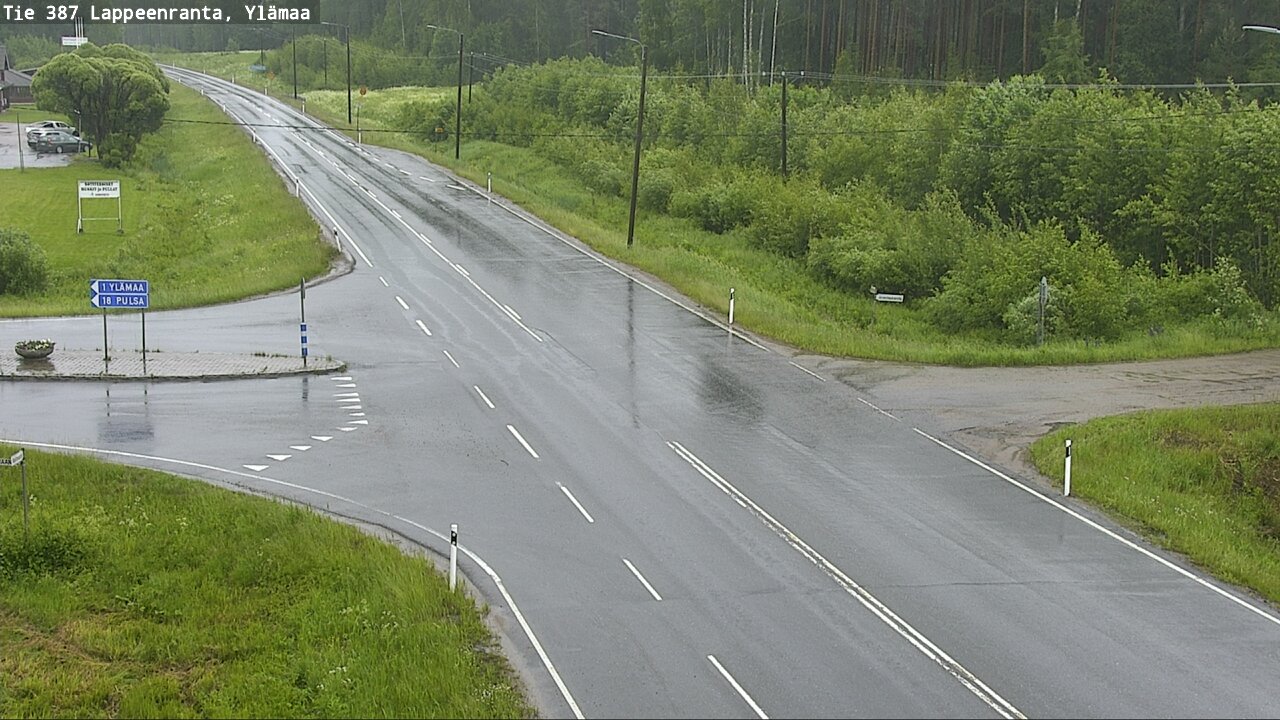 Weather Camera Image Väg 387 Villmarstrand, Ylämaa, Lappeenranta, Etelä-Karjala