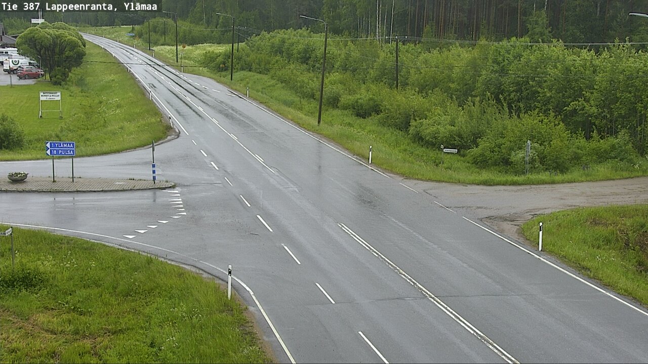Weather Camera Image Väg 387 Villmarstrand, Ylämaa, Lappeenranta, Etelä-Karjala