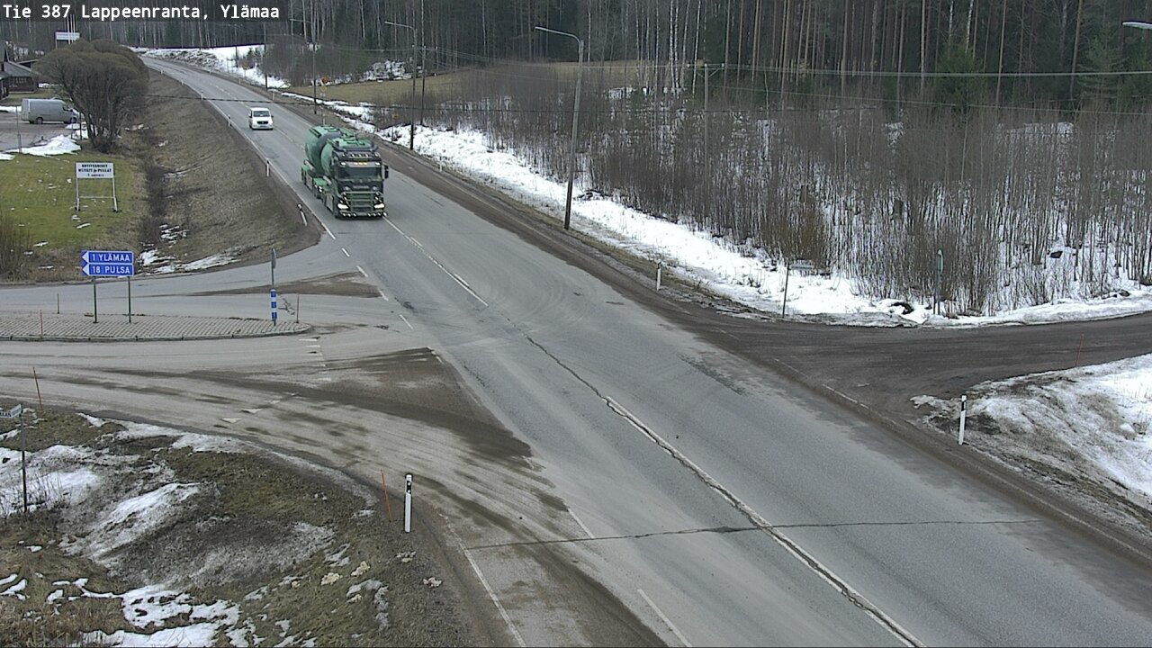 Weather Camera Image Road 387 Lappeenranta, Ylämaa, Lappeenranta, Etelä-Karjala