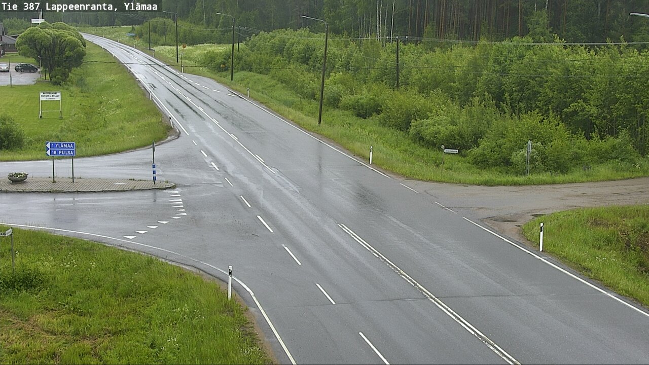 Weather Camera Image Väg 387 Villmarstrand, Ylämaa, Lappeenranta, Etelä-Karjala