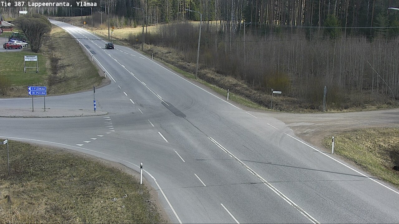 Weather Camera Image Väg 387 Villmarstrand, Ylämaa, Lappeenranta, Etelä-Karjala