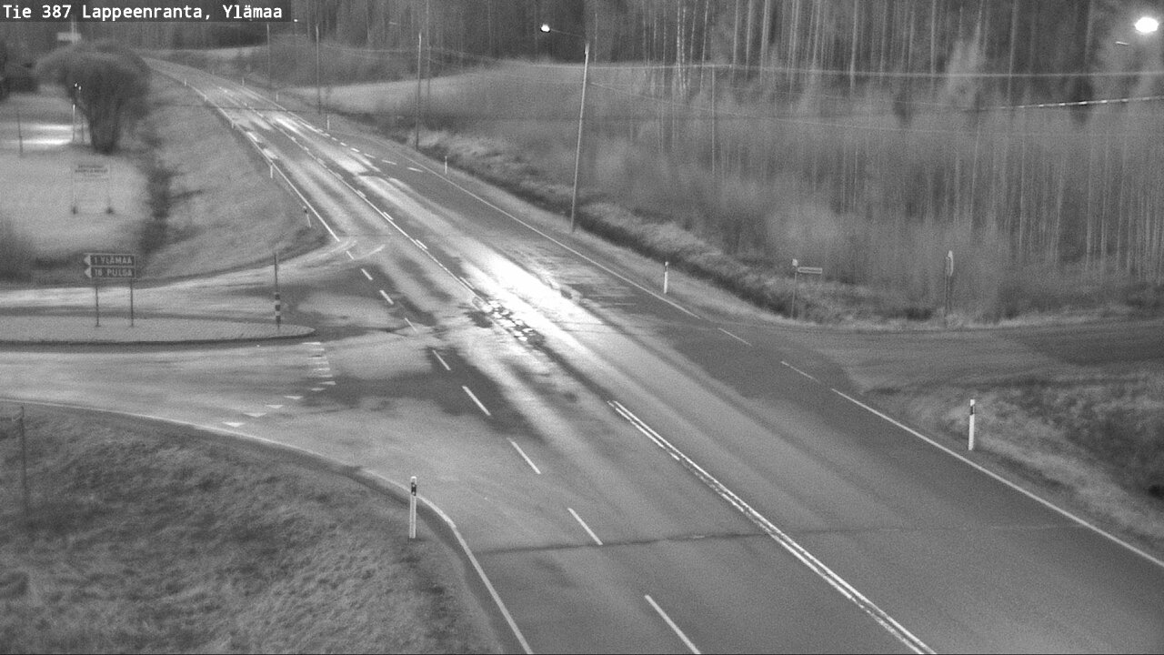 Weather Camera Image Väg 387 Villmarstrand, Ylämaa, Lappeenranta, Etelä-Karjala