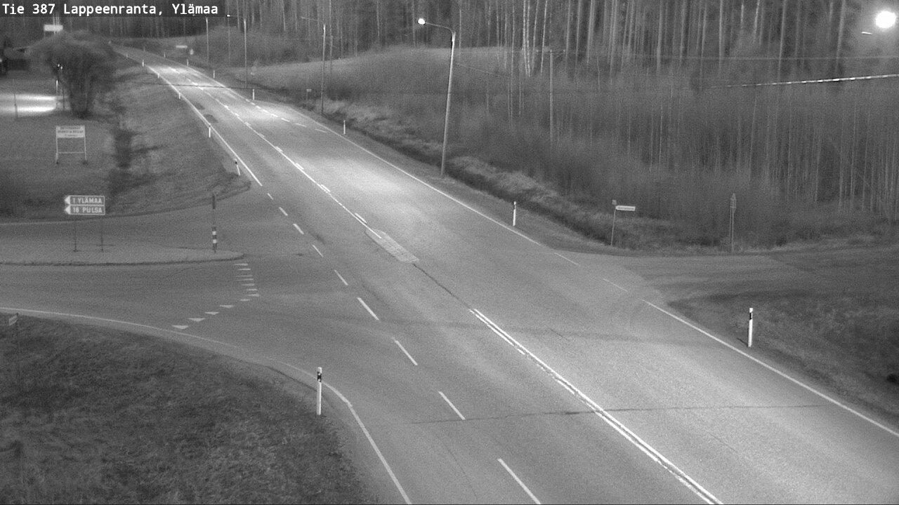 Weather Camera Image Väg 387 Villmarstrand, Ylämaa, Lappeenranta, Etelä-Karjala