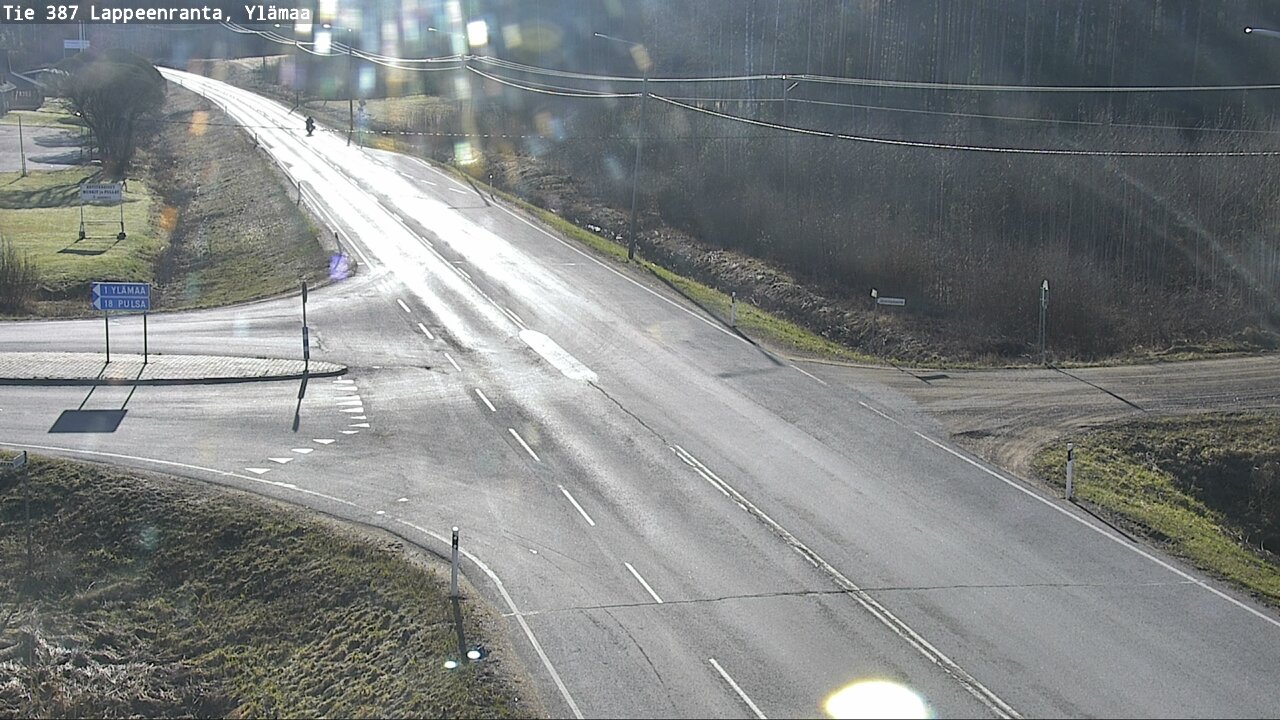 Weather Camera Image Väg 387 Villmarstrand, Ylämaa, Lappeenranta, Etelä-Karjala