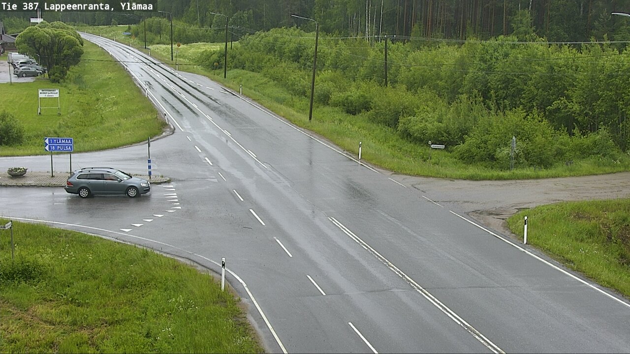 Weather Camera Image Väg 387 Villmarstrand, Ylämaa, Lappeenranta, Etelä-Karjala