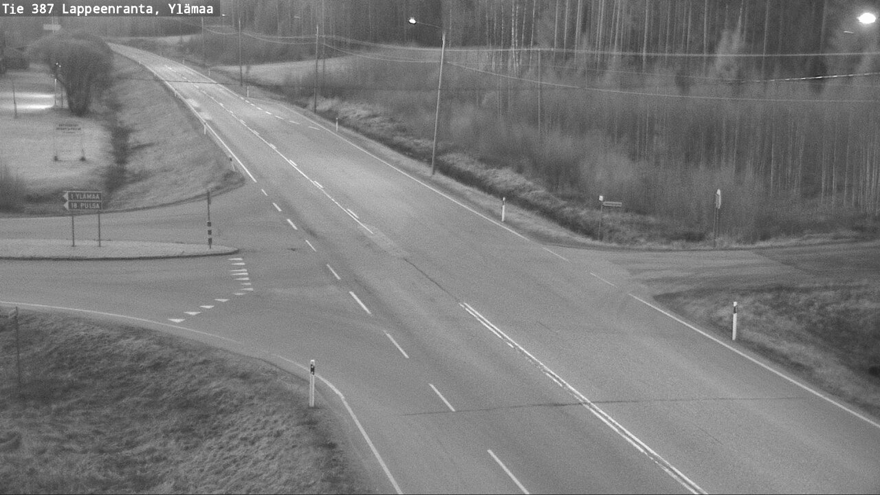Weather Camera Image Road 387 Lappeenranta, Ylämaa, Lappeenranta, Etelä-Karjala