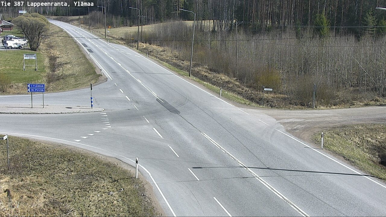 Weather Camera Image Väg 387 Villmarstrand, Ylämaa, Lappeenranta, Etelä-Karjala